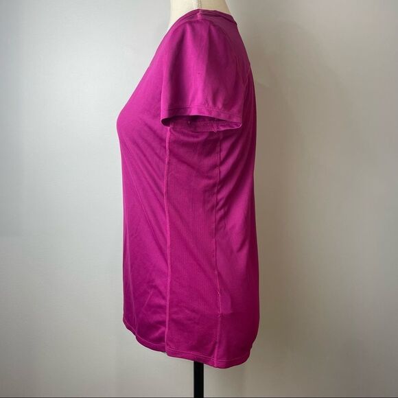 Nike Running Dri-Fir Solid Pink magenta Short Sleeve Lightweight Tee Shirt M - Picture 10 of 11
